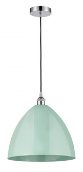 Plymouth - 1 Light - 16 inch - Polished Chrome - Cord hung - Mini Pendant (3442|616-1P-PC-MBD-16-SF)