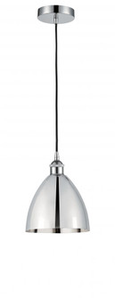 Bristol - 1 Light - 8 inch - Polished Chrome - Cord hung - Mini Pendant (3442|616-1P-PC-MBD-75-PC)