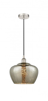 Fenton - 1 Light - 11 inch - Polished Nickel - Cord hung - Mini Pendant (3442|616-1P-PN-G96-L-LED)