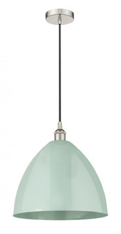 Plymouth - 1 Light - 16 inch - Polished Nickel - Cord hung - Mini Pendant (3442|616-1P-PN-MBD-16-SF)