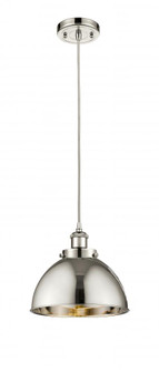 Derby - 1 Light - 10 inch - Polished Nickel - Cord hung - Mini Pendant (3442|916-1P-PN-MFD-10-PN-LED)