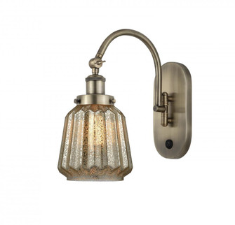 Chatham - 1 Light - 7 inch - Antique Brass - Adjustable Swing Arm (3442|918-1W-AB-G146-LED)