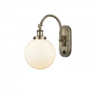 Beacon - 1 Light - 8 inch - Antique Brass - Adjustable Swing Arm (3442|918-1W-AB-G201-8)