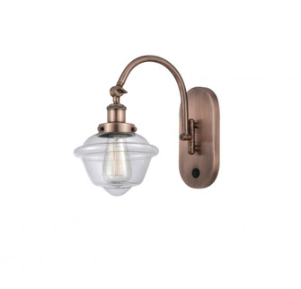 Oxford - 1 Light - 8 inch - Antique Copper - Adjustable Swing Arm (3442|918-1W-AC-G532-LED)