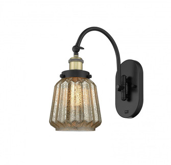 Chatham - 1 Light - 7 inch - Black Antique Brass - Adjustable Swing Arm (3442|918-1W-BAB-G146-LED)