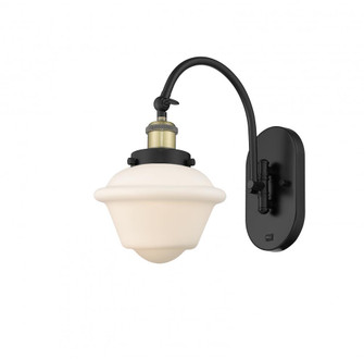Oxford - 1 Light - 8 inch - Black Antique Brass - Adjustable Swing Arm (3442|918-1W-BAB-G531-LED)