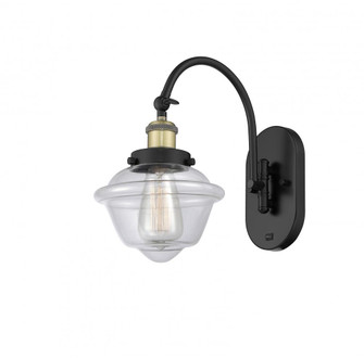 Oxford - 1 Light - 8 inch - Black Antique Brass - Adjustable Swing Arm (3442|918-1W-BAB-G532)