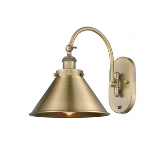 Briarcliff - 1 Light - 10 inch - Brushed Brass - Adjustable Swing Arm (3442|918-1W-BB-M10-BB-LED)