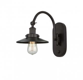 Railroad - 1 Light - 8 inch - Oil Rubbed Bronze - Adjustable Swing Arm (3442|918-1W-OB-M5-LED)