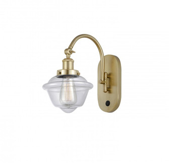 Oxford - 1 Light - 8 inch - Satin Gold - Adjustable Swing Arm (3442|918-1W-SG-G532-LED)