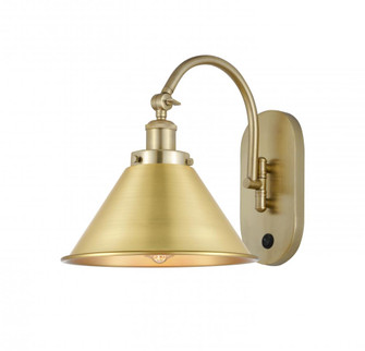 Briarcliff - 1 Light - 10 inch - Satin Gold - Adjustable Swing Arm (3442|918-1W-SG-M10-SG-LED)
