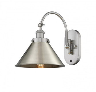 Briarcliff - 1 Light - 10 inch - Brushed Satin Nickel - Adjustable Swing Arm (3442|918-1W-SN-M10-SN)
