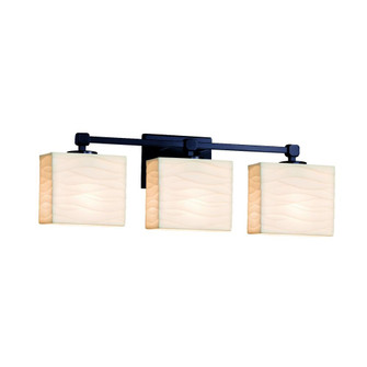 Tetra 3-Light Bath Bar (254|PNA-8423-55-WAVE-MBLK)