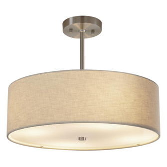 Classic 18'' LED Drum Pendant (254|FAB-9591-CREM-NCKL-LED4-2800)