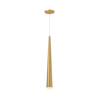 Mina 24-in Brushed Gold Dimmable LED Pendant (461|401215BG-LED)