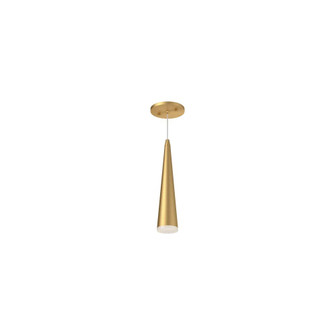 Mina 12-in Brushed Gold Dimmable LED Pendant (461|401214BG-LED)