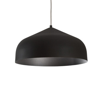 Helena 17-in Black/Black 1 Light Socket Pendant (461|49117-BK/BK)