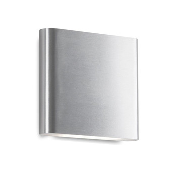 Slate 6-in Brushed Nickel dimmable LED All-terior (Indoor/Outdoor) Up or Down Wall Light (461|AT68006-BN)