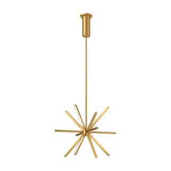 Sirius Minor 20-in Brushed Gold Dimmable LED Chandelier (461|CH14220-BG)