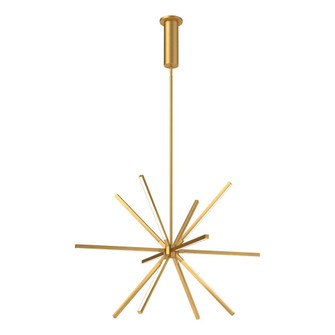 Sirius Minor 32-in Brushed Gold Dimmable LED Chandelier (461|CH14232-BG)