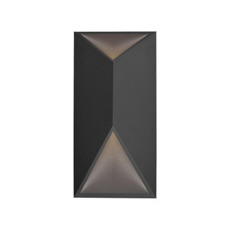 Indio 12-in Black Dimmable LED Outdoor Wall Sconce (461|EW60312-BK)
