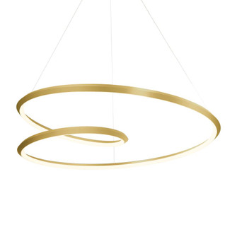 Ampersand 39-in Brushed Gold LED Pendant (461|PD22339-BG)