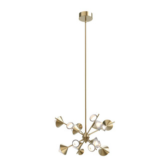 Geode 25-in Brushed Gold Dimmable LED Chandelier (461|CH50825-BG)