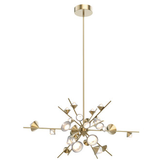 Geode 48-in Brushed Gold LED Chandeliers (461|CH50848-BG)