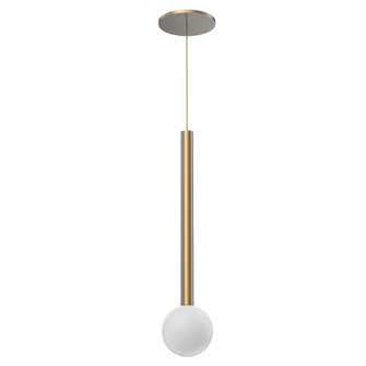 Elixir 18-in Brushed Gold Dimmable LED Pendant (461|PD15518-BG)
