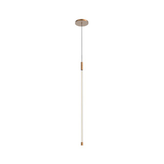 Motif 27-in Brushed Gold Dimmable LED Pendant (461|PD75027-BG)