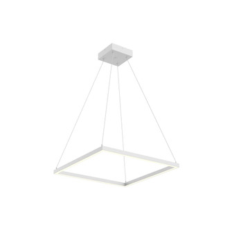 Piazza 24-in White Dimmable LED Pendant (461|PD88124-WH)