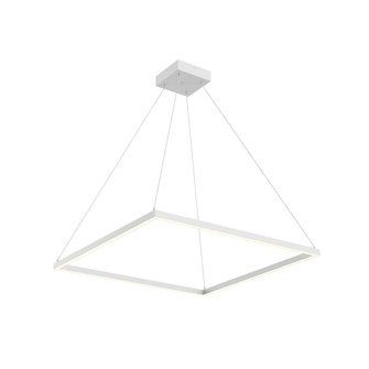 Piazza 32-in White Dimmable LED Pendant (461|PD88132-WH)