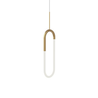 Huron 8-in Brushed Gold LED Pendant (461|PD95108-BG)