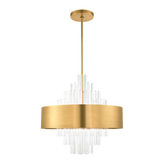 10 Lt Natural Brass Pendant Chandelier (108|48876-08)