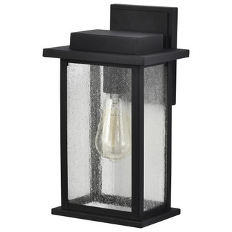 Sullivan; 1 Light Medium Wall Lantern; Matte Black with Clear Seeded Glass (81|60/7375)