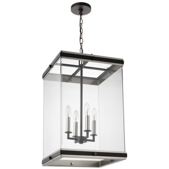 Crossroads; 4 Light Foyer Pendant; Matte Black with Clear Glass (81|60/7659)