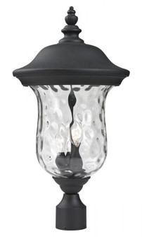 3 Light Outdoor Post Mount Fixture (276|533PHB-BK)