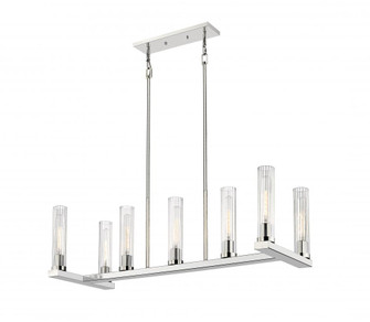 7 Light Linear Chandelier (276|3031-7L-PN)