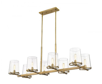 8 Light Linear Chandelier (276|3032-8L-RB)