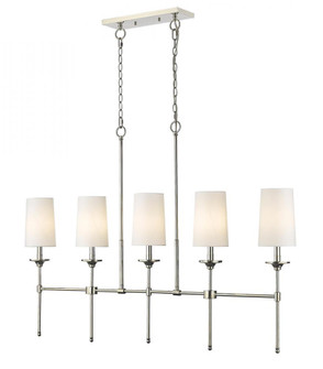 5 Light Linear Chandelier (276|3033-5L-PN)