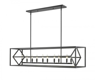 10 Light Linear Chandelier (276|457-10L-MB)