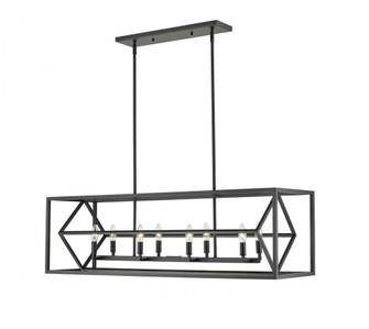 8 Light Linear Chandelier (276|457-8L-MB)