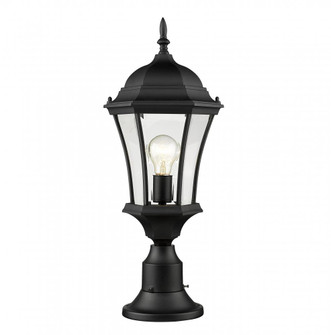 1 Light Outdoor Pier Mounted Fixture (276|522PHM-553PM-BK)