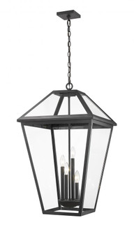 4 Light Outdoor Chain Mount Ceiling Fixture (276|579CHXLX-BK)