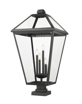 4 Light Outdoor Pier Mounted Fixture (276|579PHXLXS-SQPM-BK)