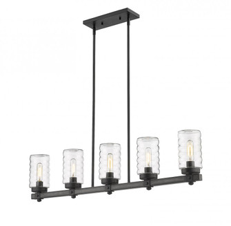 5 Light Outdoor Linear Chandelier (276|588-5L-ABB)