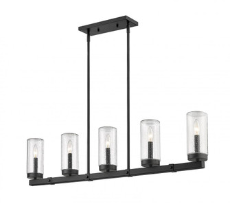 5 Light Outdoor Linear Chandelier (276|589-5L-BK)