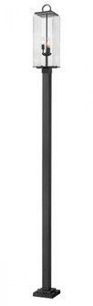 3 Light Outdoor Post Mounted Fixture (276|592PHBS-536P-BK)