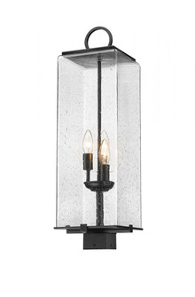 3 Light Outdoor Post Mount Fixture (276|592PHBS-BK)