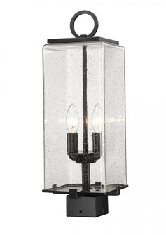 2 Light Outdoor Post Mount Fixture (276|592PHMS-BK)